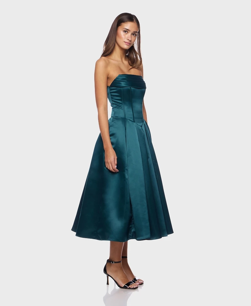 Alex & Sophia Juniors' Tea Length Hunter Dress