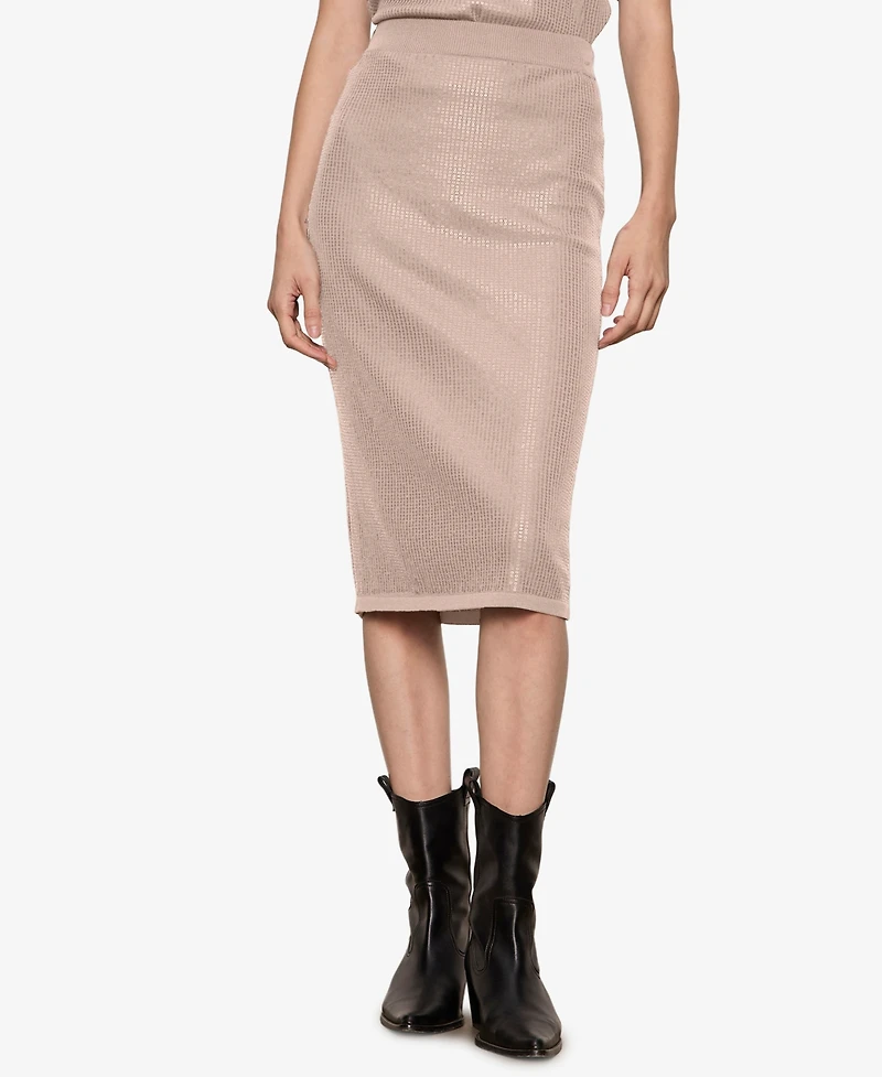 Sanctuary Women's Sparkle Sequin Pencil Skirt