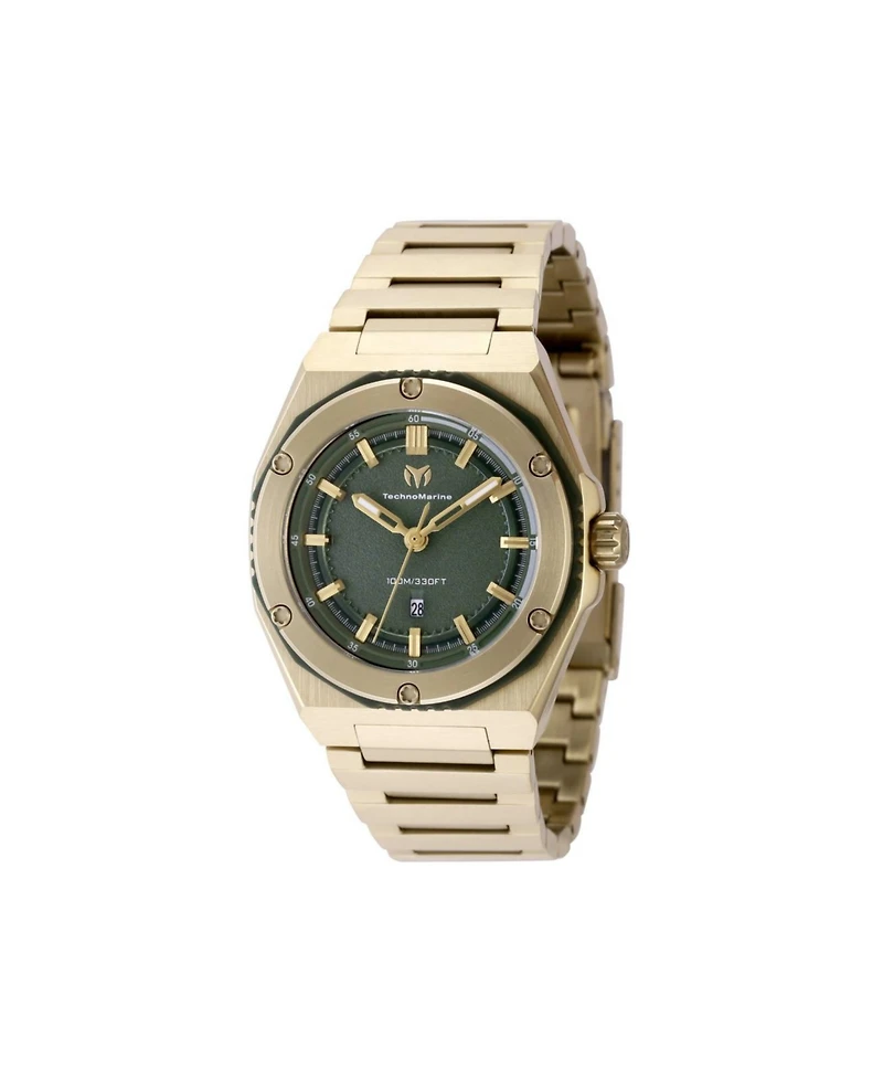 Technomarine Women's Tm- Coral Quartz 3 Hand Olive Green Dial Watch