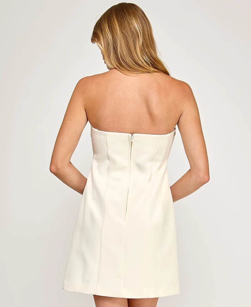 Seni & Cade Juniors' Strapless Mini Dress