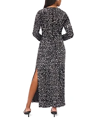 Msk Women's Sequin Crewneck Dress