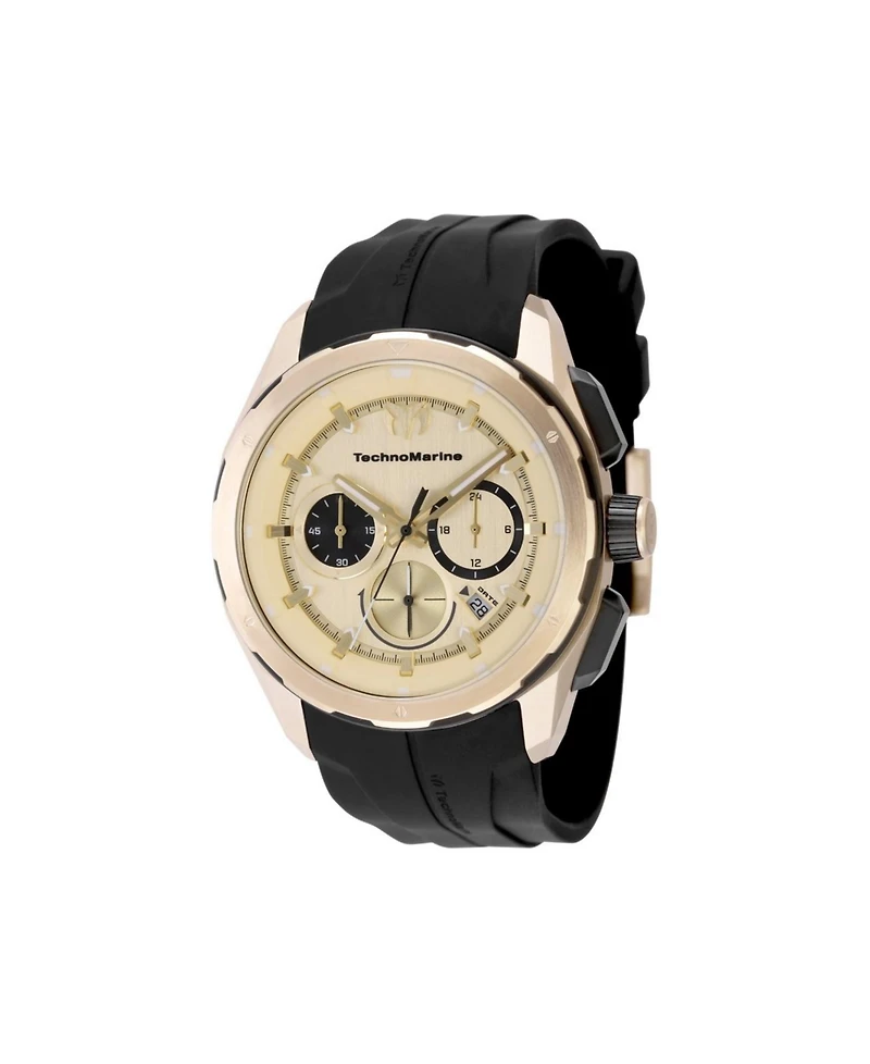 Technomarine Men's Tm- Ocean Quartz Chronograph Gold Dial Watch