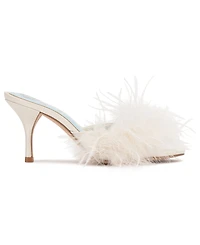Vince Camuto Women's Paelly High-Heel Feathered Dress Mules