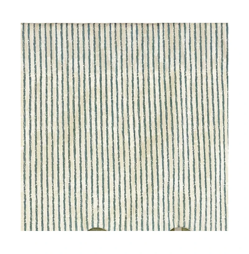 Rlf Home Duval Regal Valance Black. 3" Rod Pocket 50"W x 17"L