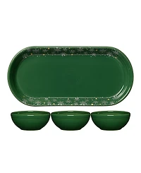 Fiesta Jade Snowflakes 4-Piece Condiment Set, Exclusively at Macy's