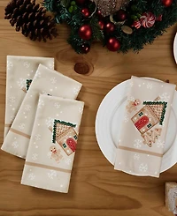 Avanti Gingerbread Village Napkins, Set of 4