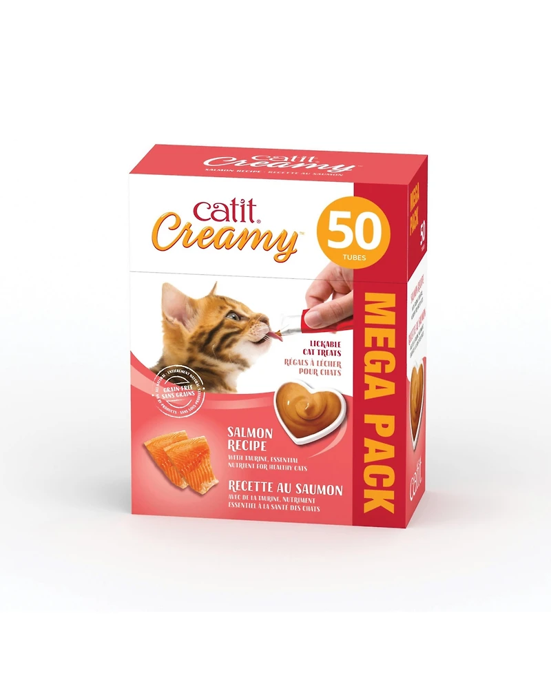 Catit Creamy Lick Treat Salmon 50pk