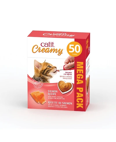 Catit Creamy Lick Treat Salmon 50pk