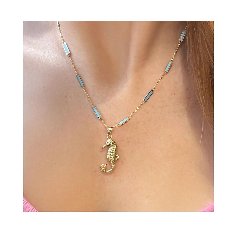 The Lovery Gold Seahorse Charm 14K Gold