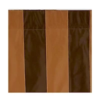 Rlf Home Pascal Stripe Regal 3" Rod Pocket Lining Luxurious and Elegant Window Treatment Valance 50" x 17" Espresso