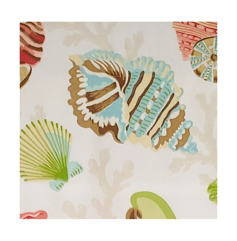 Rlf Home Bay Beach Provance 3" Rod Pocket Lining Luxurious and Elegant Window Treatment Valance 50" x 15" Multi