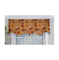 Rlf Home Modern Design Classic Pin-Up Regal Style Window Valance 50" x 17" Light Oak
