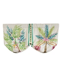 Rlf Home 3" Rod Pocket High Quality Fabric Felicity Stationary Balloon Valance for Windows 50" x 23" Multi