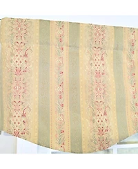 Rlf Home 100% Cotton Kuriyama Provance Fully lined Windows Rod Pocket Valance 50" x 15" Beige