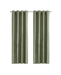 Habitat Abstract Light Filtering Energy Efficeint Grommet Curtain Panel for Windows 52" x 95"in Green