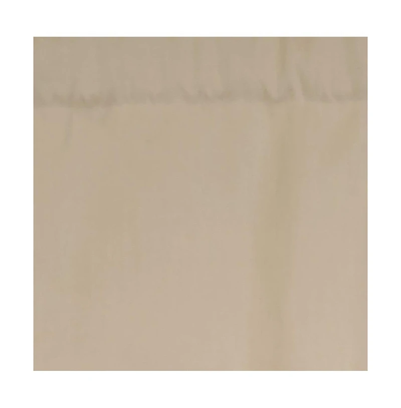 Rlf Home Slub Duck Regal 3" Rod Pocket Lining Luxurious and Elegant Window Treatment Valance 50" x 17" Khaki