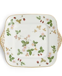 Wedgewood Wild Strawberry Square Cake Plate
