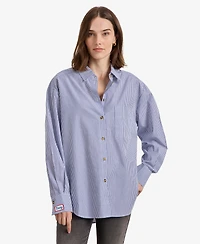 Sanctuary Women's Spread Collar Long-Sleeve Shirt