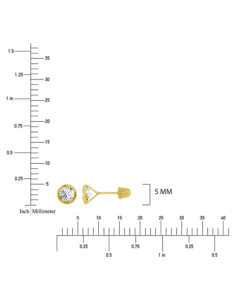 Macy's Cubic Zirconia Bezel Stud Earrings