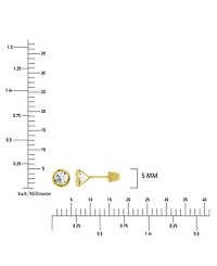 Macy's Cubic Zirconia Bezel Stud Earrings