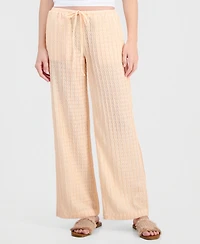 Indigo Rein Juniors' Textured Drawstring Beach Pants