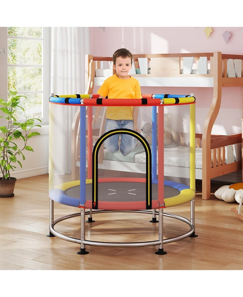 Mecale- 55" Kids Trampoline Gift for for 3-6 Years Old Boys and Girls
