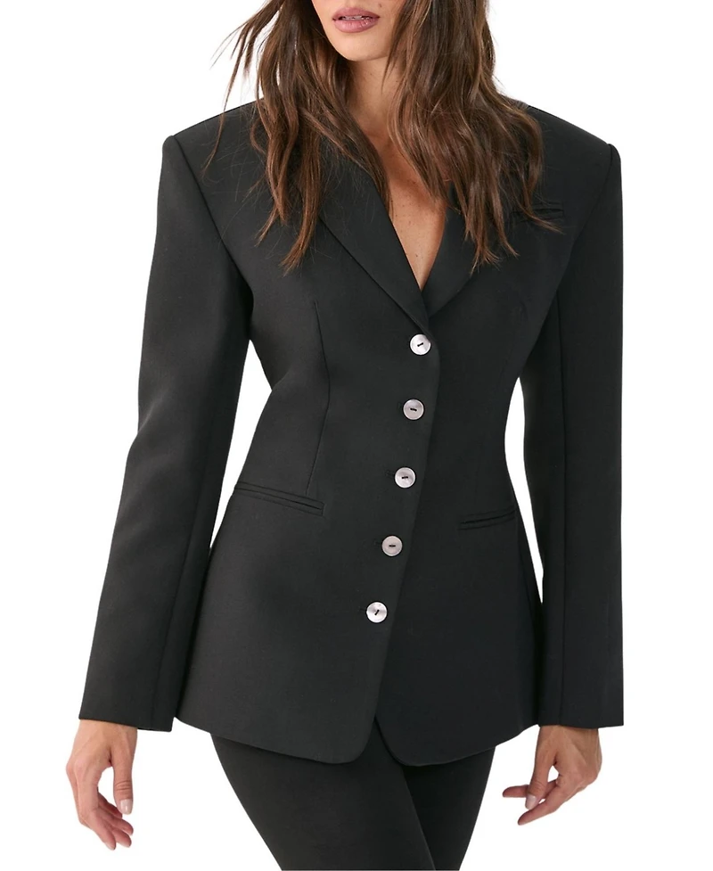 Nasty Gal Women's Premium Cinched Waist Blazer