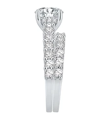 Macy's Diamond Solitaire Plus Ring (3 ct. t.w.) in 14K White Gold