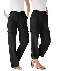 Woman Within Women's Convertible Length Cargo Pant/Capri
