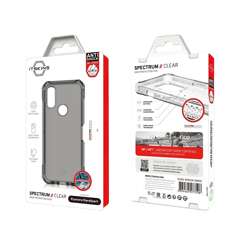 ITSkins Spectrum Clear Case for Kyocera DuraSport 5G