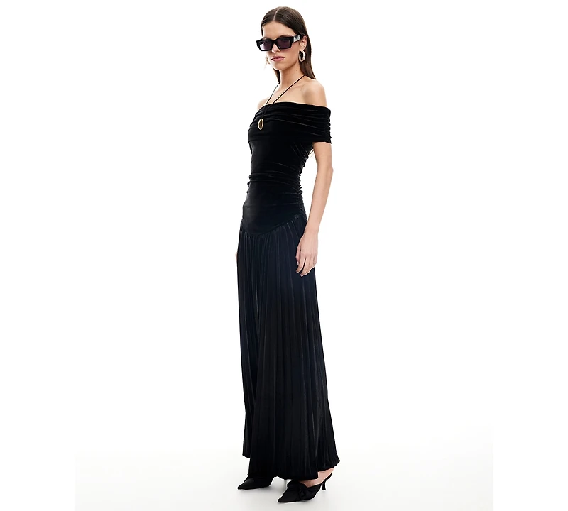 Lioness Women's Field of Dreams Off-The-Shoulder Maxi Dress