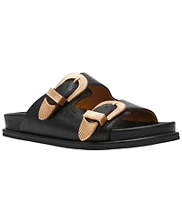 Dv Dolce Vita Women's Percy Double Buckle Footbed Sandals