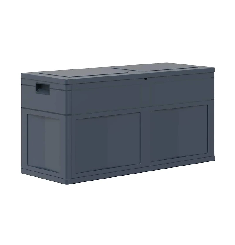 vidaXL Patio Storage Box 84.5 gal Black