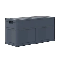 vidaXL Patio Storage Box 84.5 gal Black