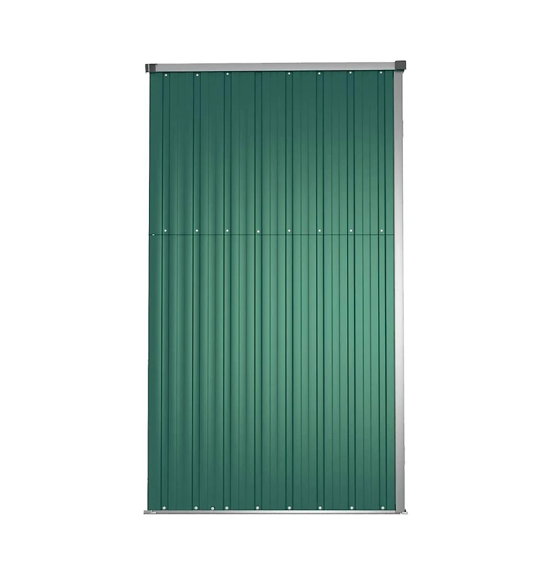 vidaXL Garden Tool Shed Green 63.4"x35"x63.4" Galvanized Steel