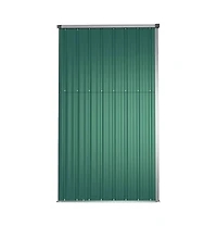 vidaXL Garden Tool Shed Green 63.4"x35"x63.4" Galvanized Steel