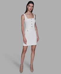 Karl Lagerfeld Paris Women's Square Neck Sheath Dress