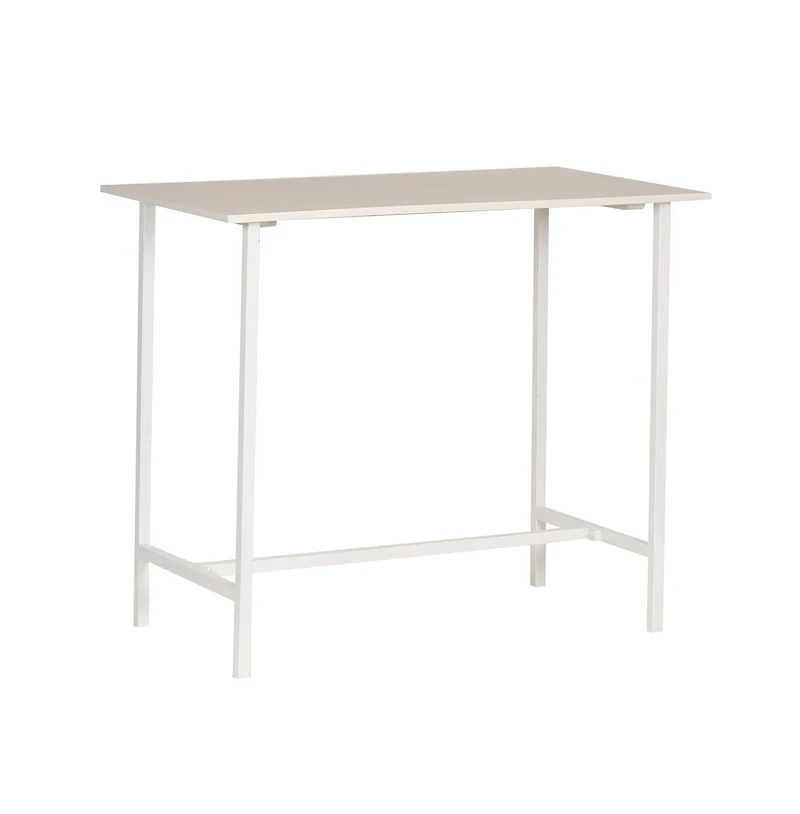 Porter Designs Yuki Solid Wood Counter Table, White