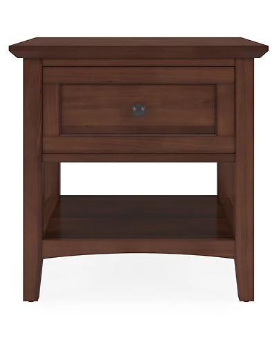 Furniture 24" Solid Wood Hedworth Square End Table