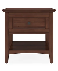 Furniture 24" Solid Wood Hedworth Square End Table