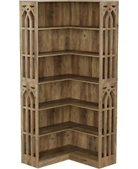 Tribesigns 6-tier Kitchen Pantry, 75.2" Tall Corner Shelf L-shaped Shelf, Large Corner Shelf Unit