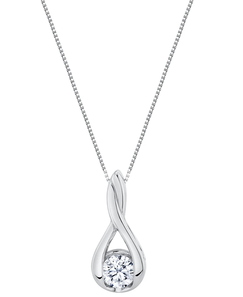 Sirena Lab Grown Diamond Pendant Necklace (1-1/2 ct. t.w.) 14K White Gold (also Yellow Gold)