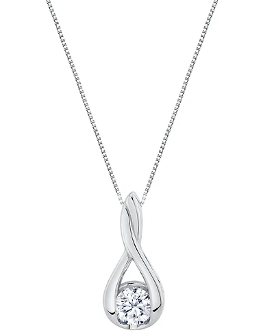 Sirena Lab Grown Diamond Pendant Necklace (1-1/2 ct. t.w.) 14K White Gold (also Yellow Gold)