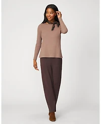 Cable & Gauge Women's Minimalist Midweight Tunic Sweater