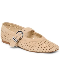 Dolce Vita Women's Mikel Perforated Buckle Mary Jane Flats