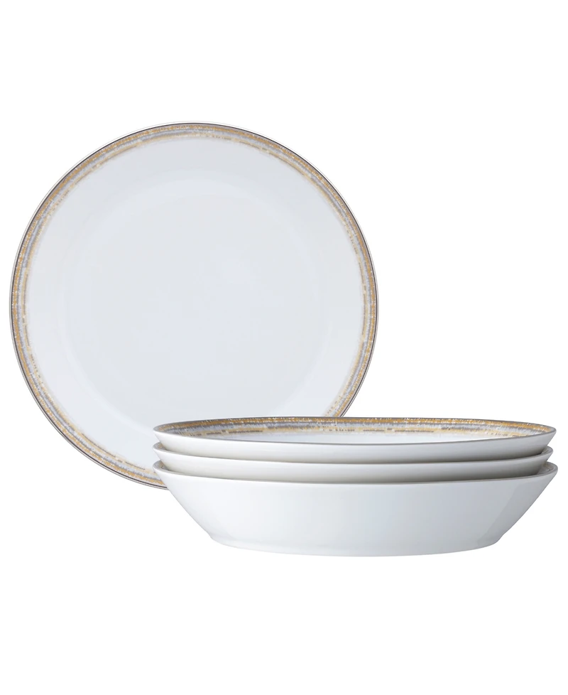 Noritake Raylan Coupe Dinner Bowls, Set of 4, Service For 4