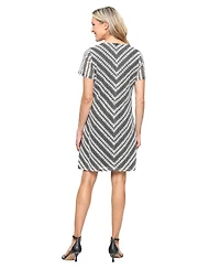 Sl Fashions Women's Crochet Lace Sheath Short Dress