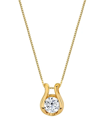 Sirena Lab Grown Diamond Horseshoe Pendant Necklace (2 ct. t.w.) in 14K Yellow Gold (also in 14K White Gold)