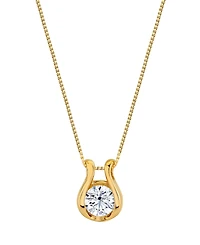 Sirena Lab Grown Diamond Horseshoe Pendant Necklace (2 ct. t.w.) in 14K Yellow Gold (also in 14K White Gold)