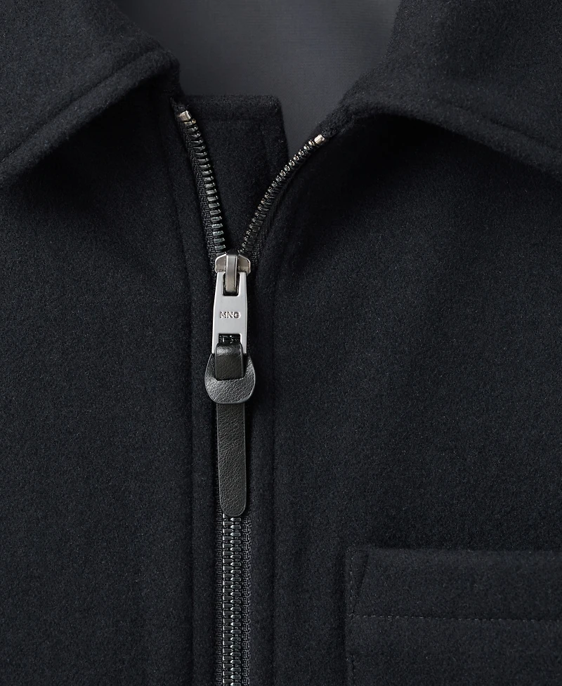 Mango Men's Wool-Blend Pocket Jacket